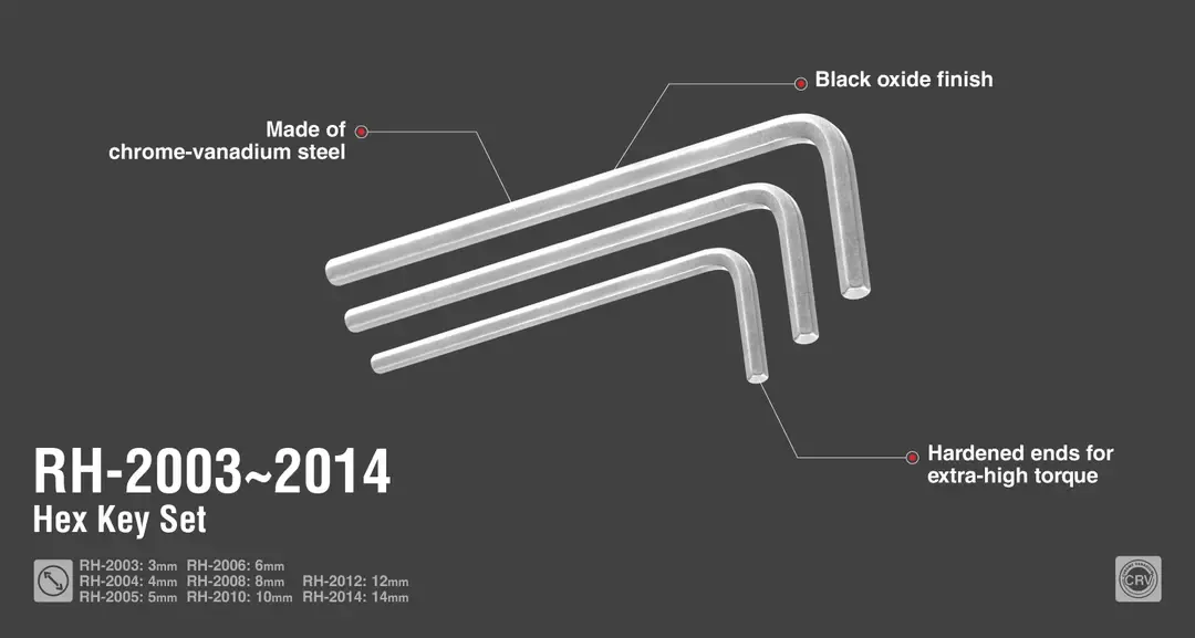 Short Arm Hex Key 3mm   