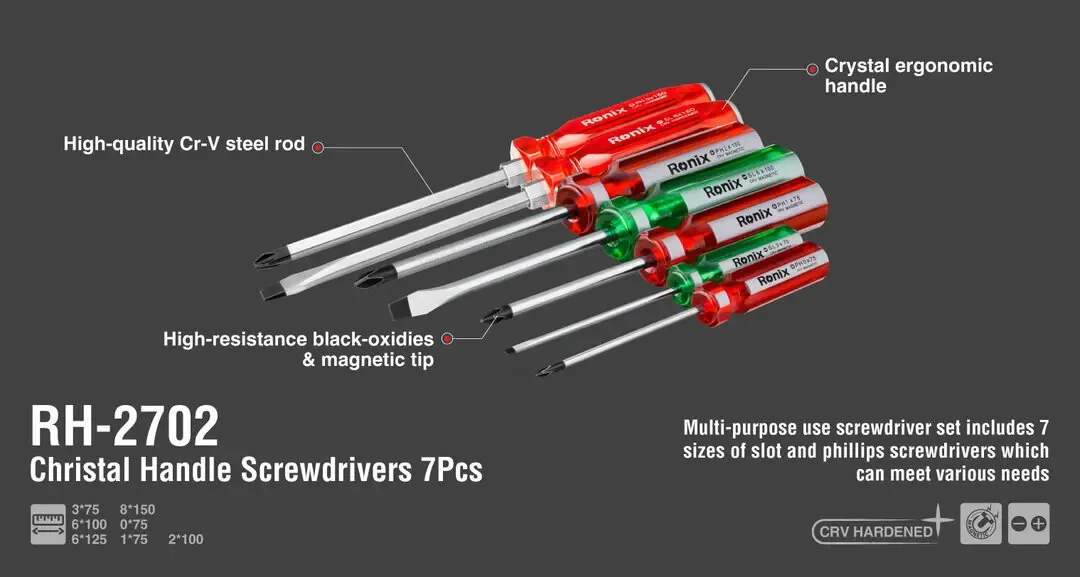 Line Color Precision Screwdrivers Set( 7PCS)
