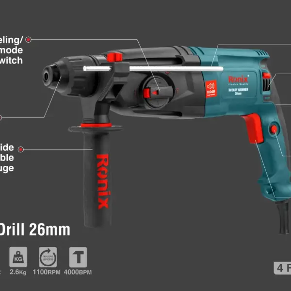 Rotary Hammer 800W-26mm
