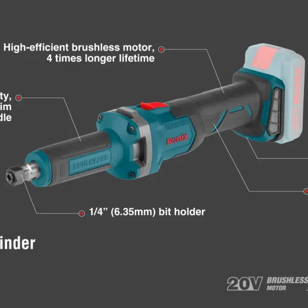 20V Brushless Die grinder 6mm
