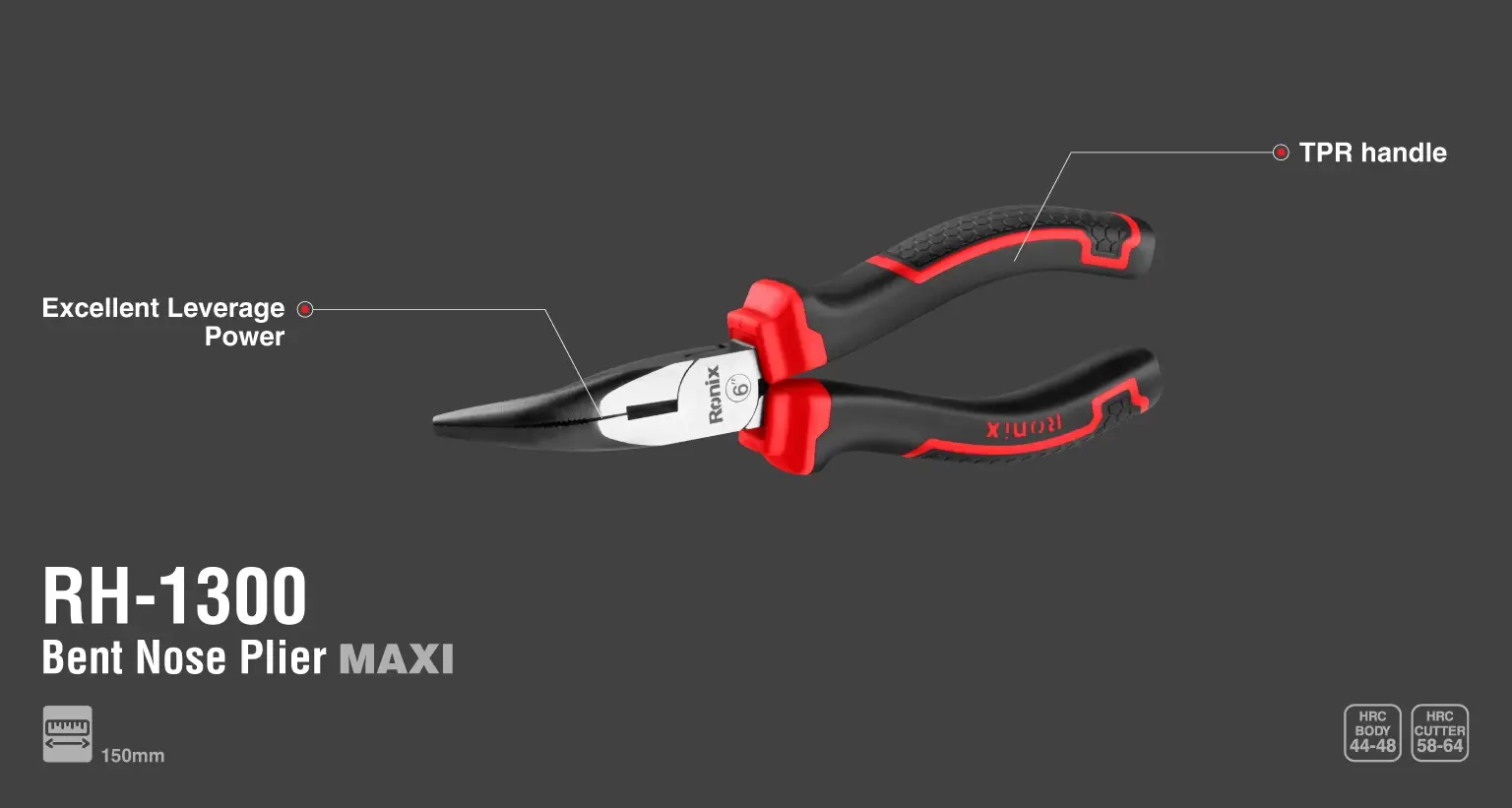 Bent nose plier 6 inch