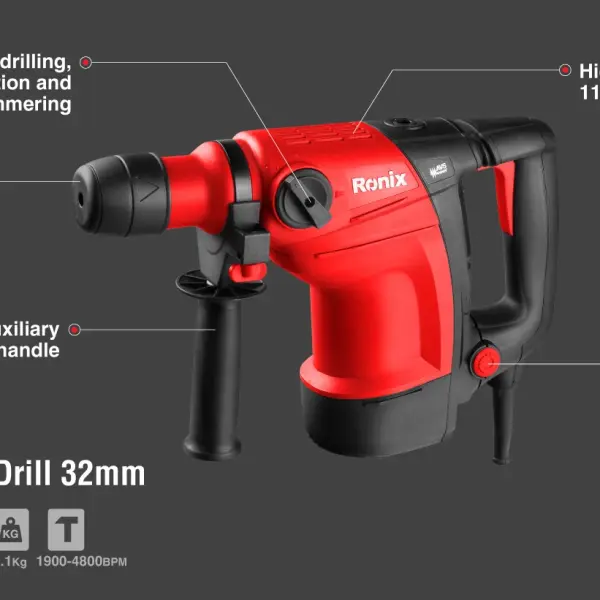 Rotary Hammer 1100W SDS-Plus Topline Model