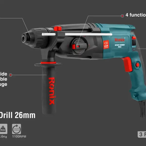 Rotary hammer 800W-26mm-110V