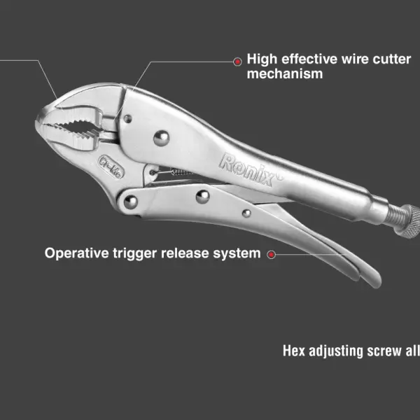 Locking Plier, Curved Jaw, CR-Mo