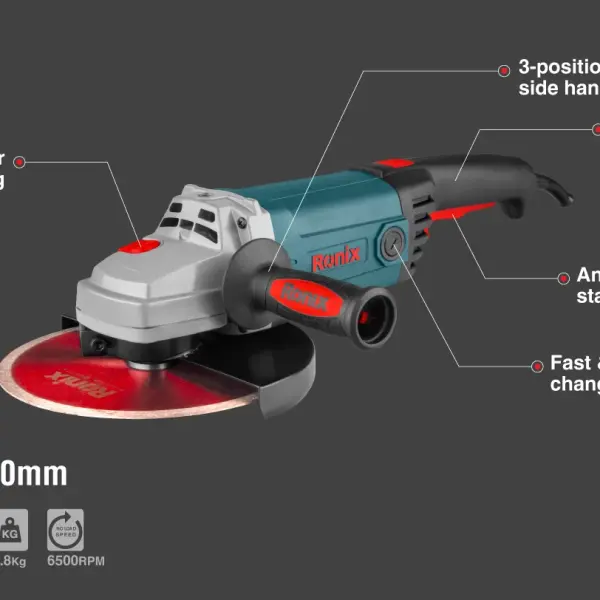 Angle Grinder, 2400W, 230mm