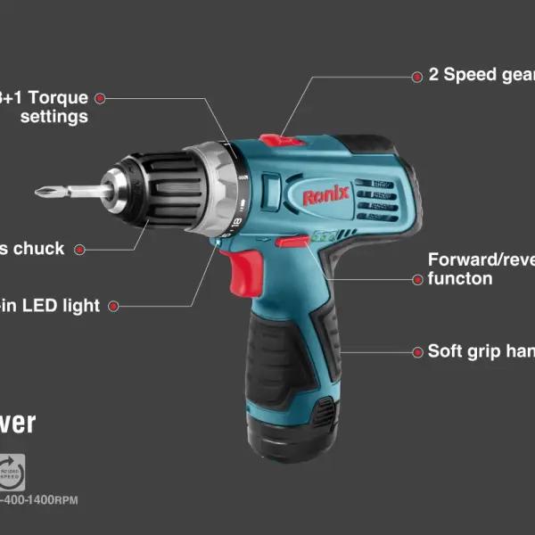 12V Cordless drill driver