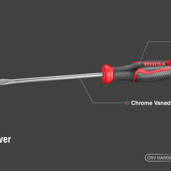 Plastic handle Slotted Screwdriver 3x75mm-1color