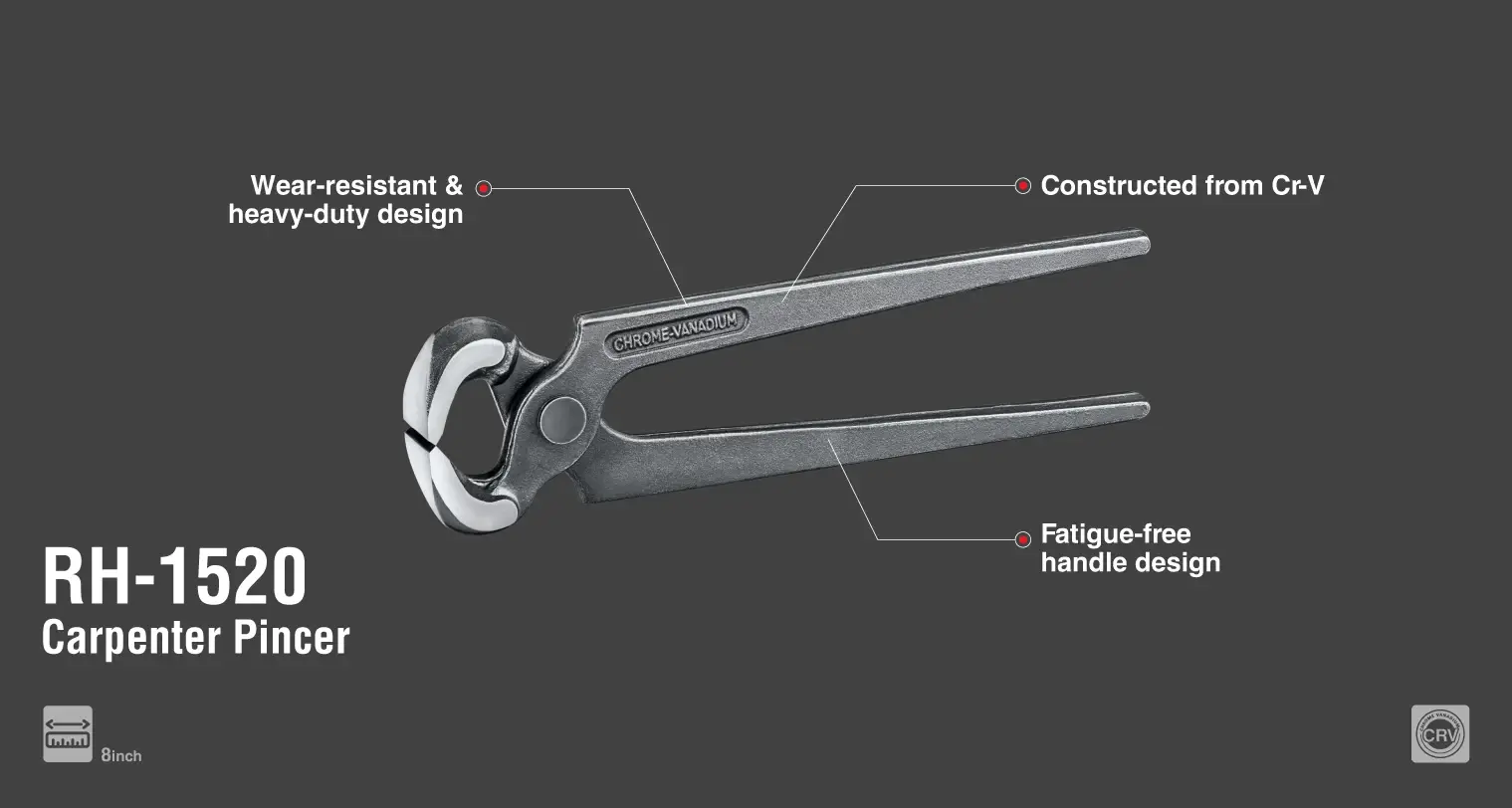 Carpenter Pincer 8 inch