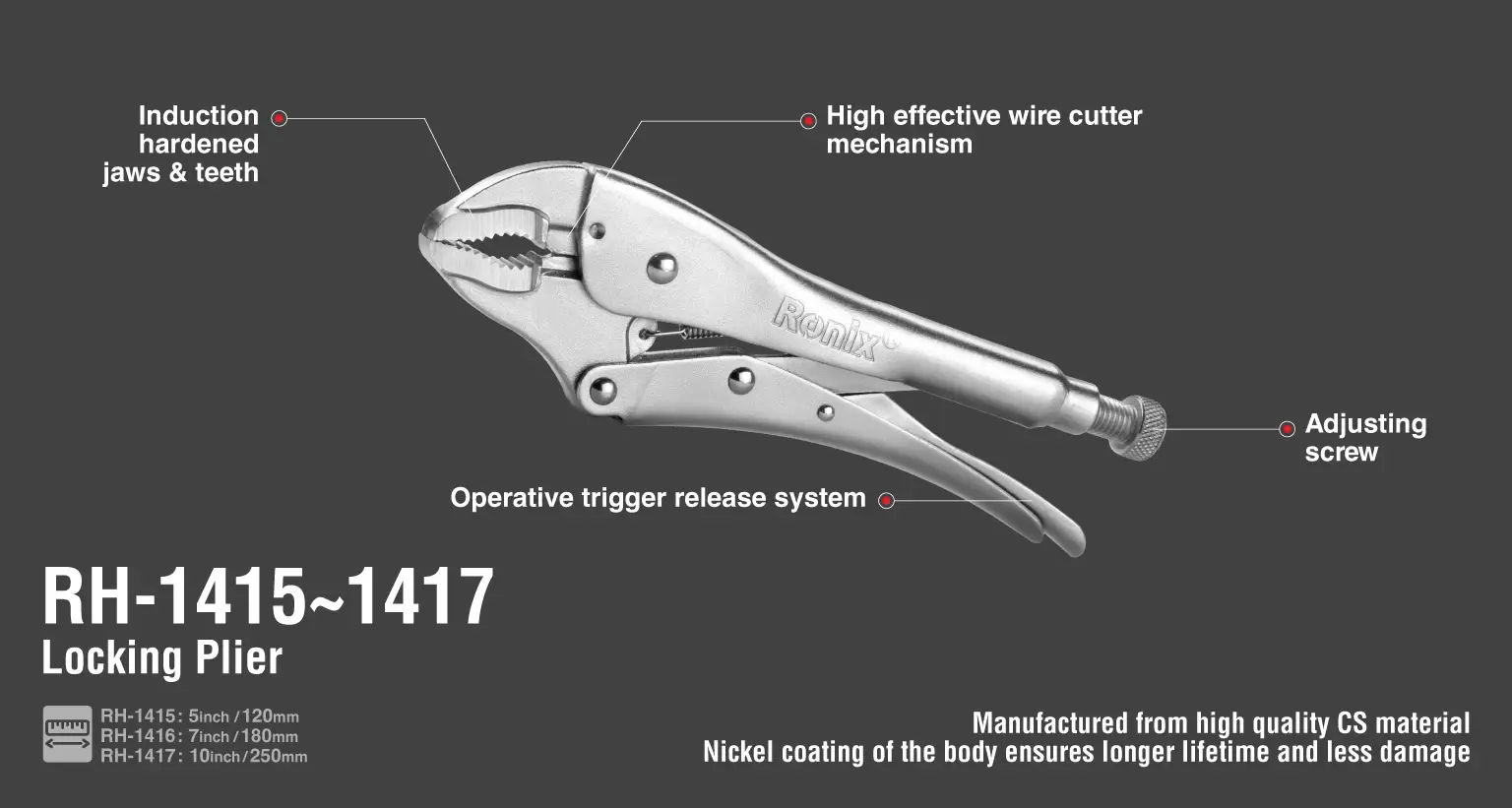 Locking Pliers 7 inch-CS