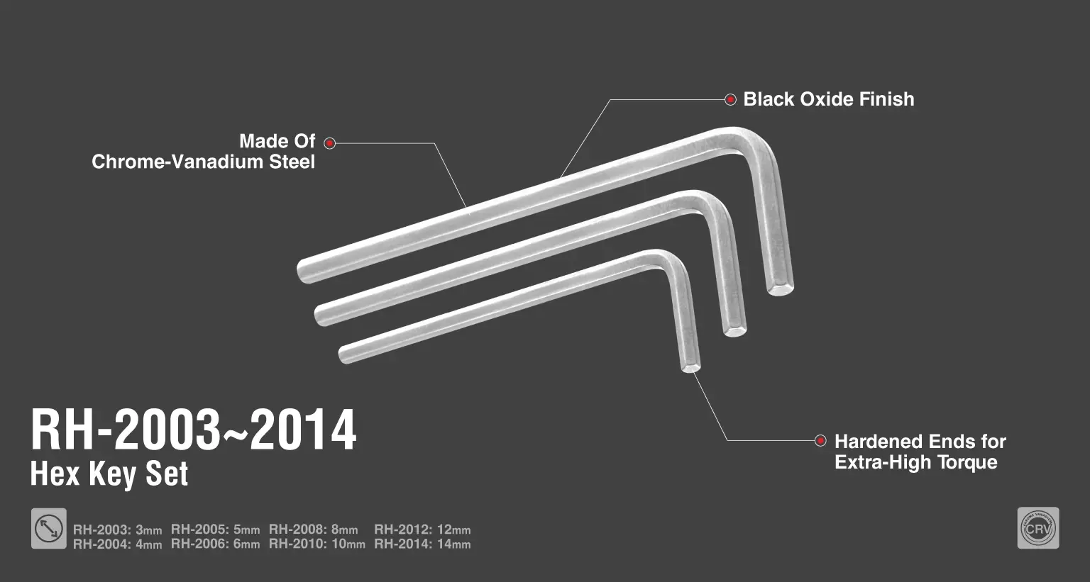 Short Arm Hex Key 4mm
