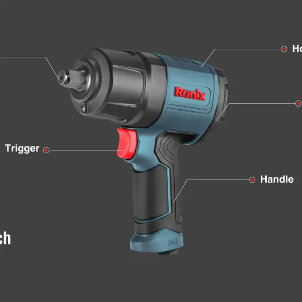 Air impact wrench 1/2 inch-1150 N.m