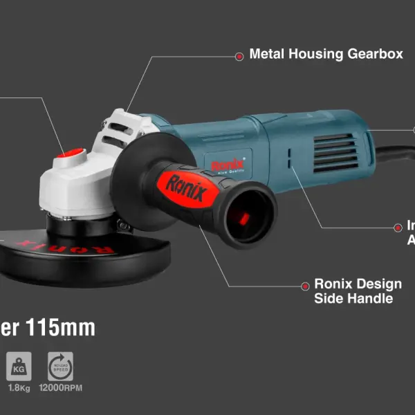 mini angle grinder 100/115 mm 850w