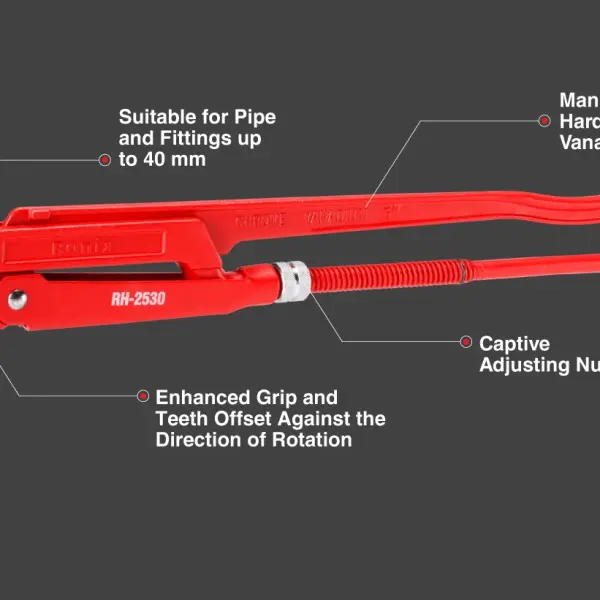 Bent nose plier wrench 3 inch