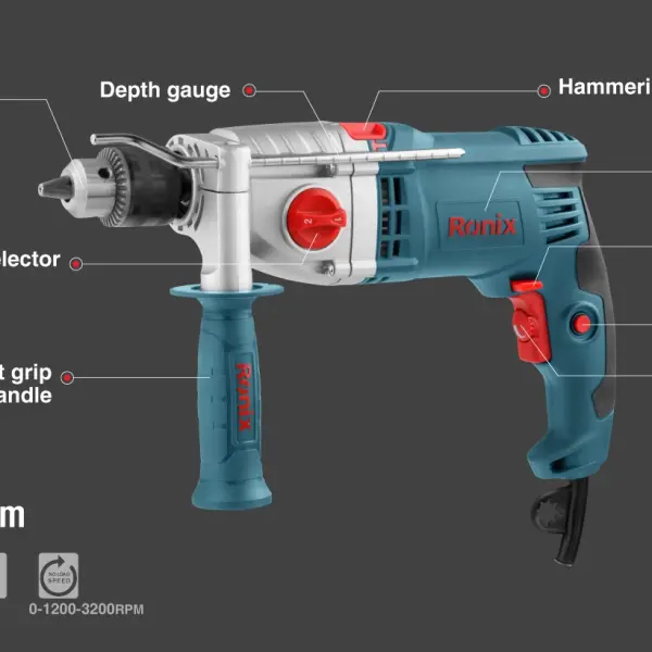 Electric Impact Drill-1050W-13mm-Keyed 