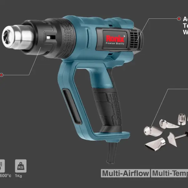 Electric Heat Gun 2000W-3 Nozzles