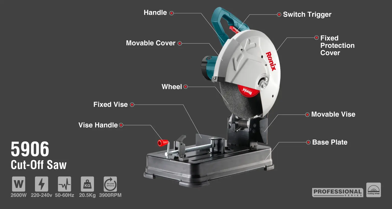 Cut off Saw 2600W 355mm