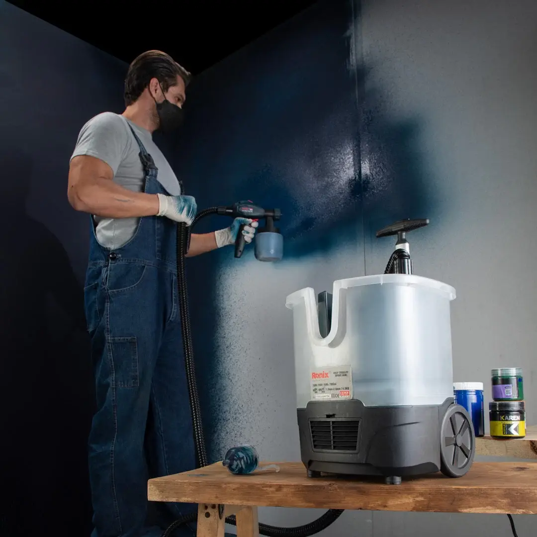 Electric HVLP Trolley Spray Gun 750W