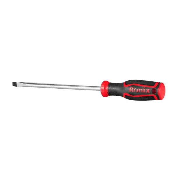 Plastic handle Slotted Screwdriver 8x200mm-2color