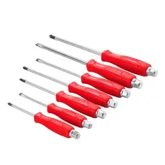 Plastic Handle Hammering Screwdriver Set(7pcs)