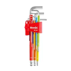 Mult Color Extra Long Arm Ball Key Set (9pcs)