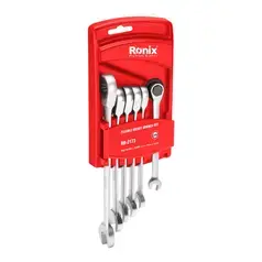 Double Box End Reversible Ratcheting Wrench Set – 6pcs