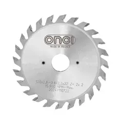 Flat, Circular saw blade 120x2.8-3.6x22x12+12 T