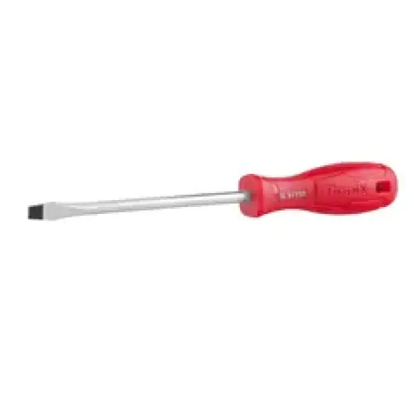 Plastic Handle Slotted Screwdriver 8x150mm-1color